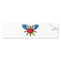 solar wing heart bumper stickers by MiakaLin solar wing heart bumper stickers