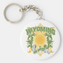 Solar Wyoming Keychain