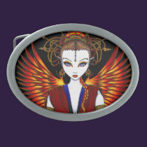 Solara Oriental Sun Goddess Belt Buckle belt buckles
