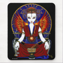 "Solara" Sun Goddess Fire Angel Mousepad mousepads