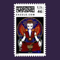 "Solara" Sun Goddess Fire Angel Postage postage