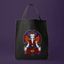 "Solara" Sun Goddess Fire Angel Tote Bag bags