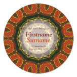 SolarFire Geo Art Bookplate Label Sticker