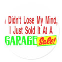 Sold Mind At Garage Sale stickers by goldnsun Sold Mind At Garage Sale stickers