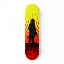 Soldier At Sunset skateboards by BoardsOfWar Soldier At Sunset skateboards
