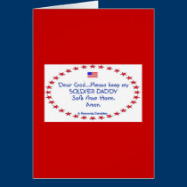 Soldier Daddy Father's Day cards