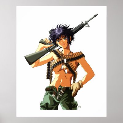 Soldier Girl #1 Poster by nekotaku