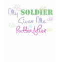 Soldier Gives Me Butterflies t-shirts by SimplyTheBestDesigns Soldier Gives Me Butterflies t-shirts