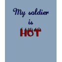 soldier is hot t-shirts by AirForce2ArmyWife soldier is hot t-shirts