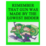 soldier lowest bidder joke flyers