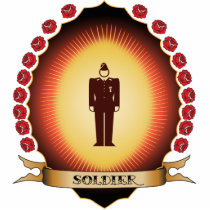Soldier Mandorla photo sculptures