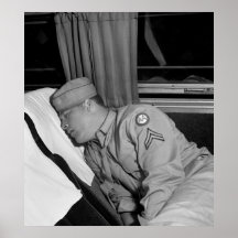 Soldier Napping, 1943 Print