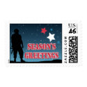 Soldier Season's Greetings Stamps by silentranksshop Soldier Season's Greetings Stamps