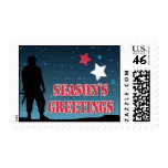Soldier Season's Greetings Stamps