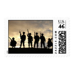 Soldier Silhouettes Postage Stamps