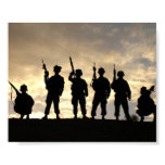 Soldier Silhouettes Poster
