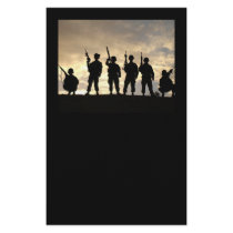 Soldier Silhouettes Stationary Stationery