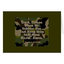 Soldier Son Prayer Greeting Cards