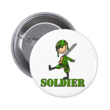 Soldier Stick Figure Buttons