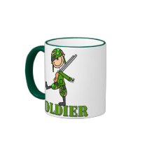 Soldier Stick Figure Mug