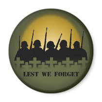Soldier Tribute Magnet Lest We Forget War Gifts by artist_kim_hunter Soldier Tribute Magnet Lest We Forget War Gifts