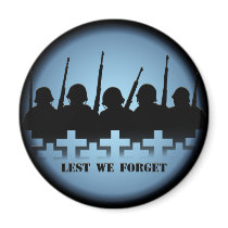 Soldier Tribute Magnet Lest We Forget War Gifts by artist_kim_hunter Soldier Tribute Magnet Lest We Forget War Gifts