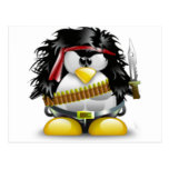 Soldier Tux Postcards