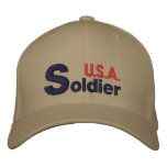 Soldier USA Embroidered Baseball Caps
