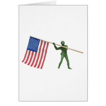 SoldierAmericanFlag1072509 Greeting Card