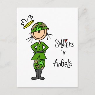 Cartoon Female Soldier