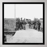 Soldiers at the Gate of Fort Slemmer 1865 posters