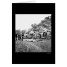 Soldiers' Burial at Fredericksburg, Virginia 1864 Card