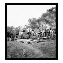 Soldiers' Burial at Fredericksburg, Virginia 1864 posters