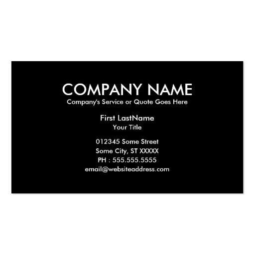 soldiers business card (back side)