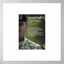 Soldiers Creed Poster 23x23