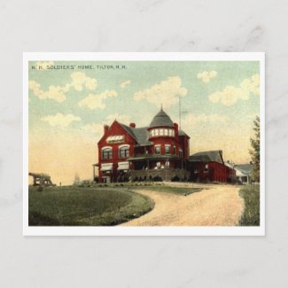 Soldiers Home, Tilton, NH 1915 Vintage postcard