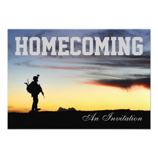 Soldiers Homecoming Invitation