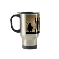 'Soldiers in Silhouette' mugs by cowboyannie 'Soldiers in Silhouette' mugs