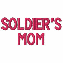 Soldier's Mom Embroidered Hoodie embroidered shirts