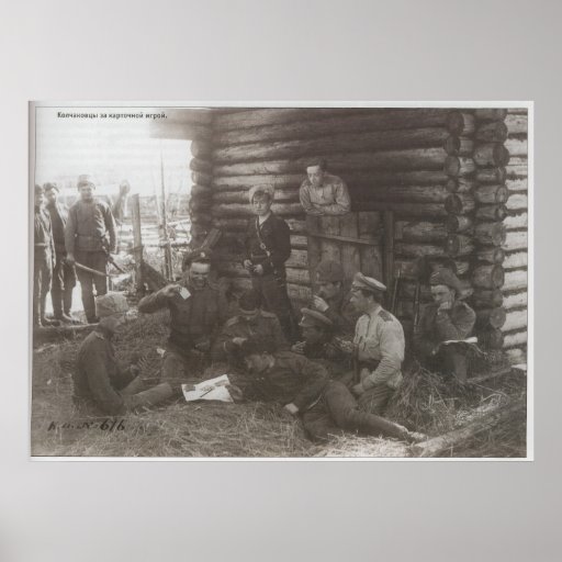 Soldiers of Kolchak's White Army Print