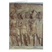 Soldiers of the Praetorian Guard, relief Greeting Card