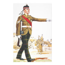 Soldiers of the Queen, Sergeant, Royal Scots Customized Stationery