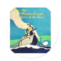Soldiers Of The Sea stickers by ww2posters Soldiers Of The Sea stickers