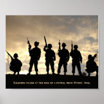 Soldiers on Patrol Posters