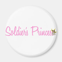 Soldier's Princess Fridge Magnet