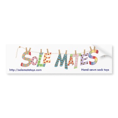 Sole Mates Bumper Sticker by Veenus