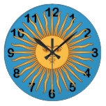 Soleil Sun Round Clock