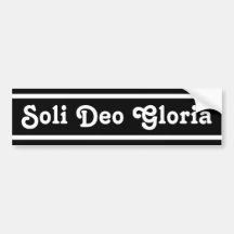 Soli Deo Gloria Bumper Stickers