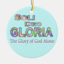 Soli Deo Gloria Christmas Tree Ornament