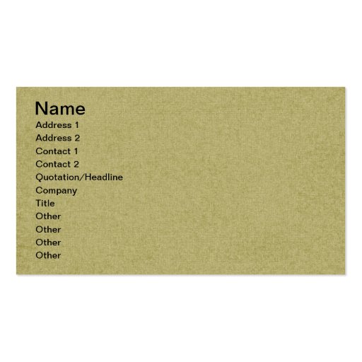 SOLID08 SOLID TAN GREENISH NEUTRAL COLOR  TEMPLATE BUSINESS CARD TEMPLATES (front side)